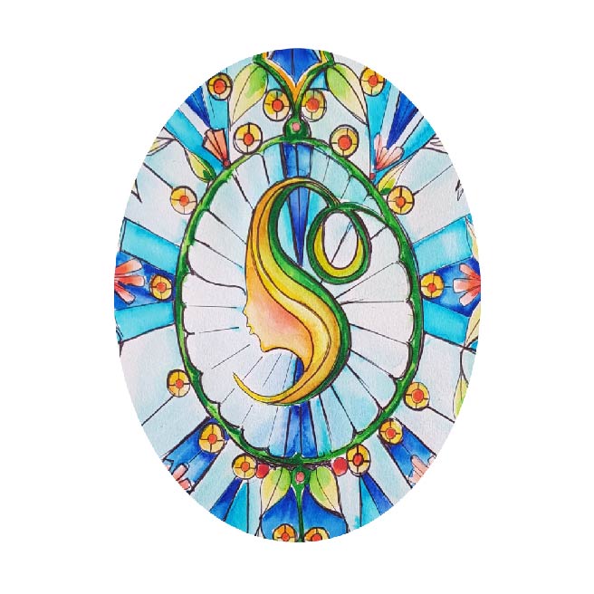 Stained Glass aquarels