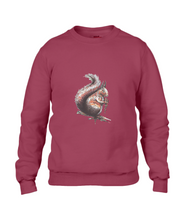 JanaRoos - T-shirts and Sweaters - Sweater - Packshot - Hand drawn illustration - Round neck - Long sleeves - Cotton - independence red- rood - squirrel - eekhoorn