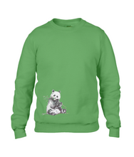 unisex sweaters panda bear beer handdrawn illustration tekening JanaRoos Jana Roos sweater collection apple green groen