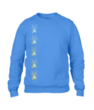 JanaRoos - T-shirts and Sweaters - Sweater - Packshot - Hand drawn illustration - Round neck - Long sleeves - Cotton - Royal Blue - Blauw - The beetles - Kevers