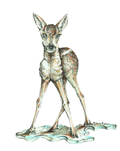 JanaRoos - Jana Roos - Hand drawn illustration - Print - Design -  Bambi - Baby Deer