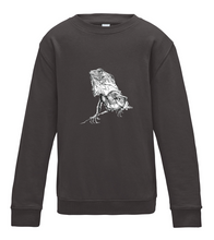 JanaRoos - T-shirts and Sweaters - Kid's Sweater - Packshot - Hand drawn illustration - Round neck - Long sleeves - Cotton - Charcoal - Grijs - Iguana - IguJana 