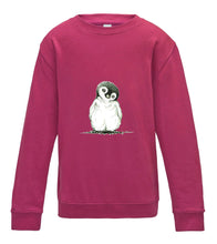 JanaRoos - T-shirts and Sweaters - Kid's Sweater - Packshot - Hand drawn illustration - Round neck - Long sleeves - Cotton - pink - roos - penguin - pinguin