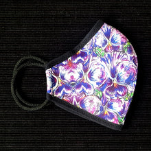 Purple Pansy - BLACK dark
