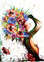 Wild Flowers - BLACK dark