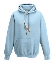 JanaRoos - T-shirts and Sweaters - Kid's Sweater - Packshot - Hand drawn illustration - Round neck - Long sleeves - Cotton - sky blue - hemels Blauw - white raven - witte raaf