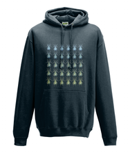 JanaRoos - Hoodie - Packshot - Hand drawn illustration - Round neck - Long sleeves - Cotton - new french navy blue- beetles - kevers