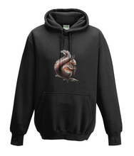 JanaRoos - Hoodies - Kids Hoodie - Packshot - Hand drawn illustration - Round neck - Long sleeves - Cotton - black - zwart - squirrel - eekhoorn  