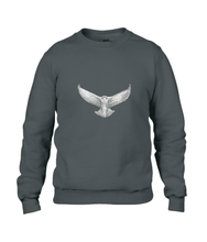 JanaRoos - T-shirts and Sweaters - Sweater - Packshot - Hand drawn illustration - Round neck - Long sleeves - Cotton - Black - snowy owl - sneeuwuil