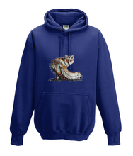 JanaRoos - Hoodies - Kids Hoodie - Packshot - Hand drawn illustration - Round neck - Long sleeves - Cotton - oxford navy blue - marine blue-fox - vos