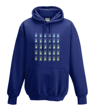 JanaRoos - Hoodies - Kids Hoodie - Packshot - Hand drawn illustration - Round neck - Long sleeves - Cotton - oxford navy blue - marine blauw - beetles - kevers