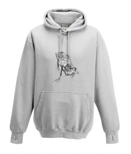 JanaRoos - Hoodies - Kids Hoodie - Packshot - Hand drawn illustration - Round neck - Long sleeves - Cotton - oxford navy blue - xhite - wit -black/white - zwart/wit
