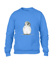 JanaRoos - T-shirts and Sweaters - Sweater - Packshot - Hand drawn illustration - Round neck - Long sleeves - Cotton - royal blue - royaal blauw - pinguin - penguin