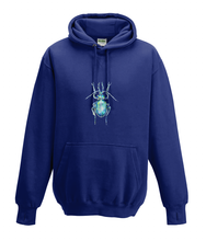 JanaRoos - Hoodies - Kids Hoodie - Packshot - Hand drawn illustration - Round neck - Long sleeves - Cotton - oxford navy blue - marine blauw - beetle - kever
