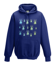 JanaRoos - Hoodies - Kids Hoodie - Packshot - Hand drawn illustration - Round neck - Long sleeves - Cotton - oxford navy blue - marine blauw - beetles - kevers