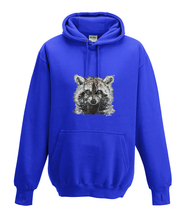 JanaRoos - T-shirts and Sweaters - Kid's Sweater - Packshot - Hand drawn illustration - Round neck - Long sleeves - Cotton - Royal blue - Blauw - raccoon - wasbeertje