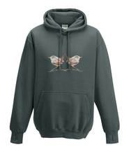 JanaRoos - T-shirts and Sweaters - Kid's Sweater - Packshot - Hand drawn illustration - Round neck - Long sleeves - Cotton - charcoal grey - grijs - wren - winterkoninkje