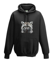 JanaRoos - T-shirts and Sweaters - Kid's Sweater - Packshot - Hand drawn illustration - Round neck - Long sleeves - Cotton - black - zwart - raccoon - wasbeertje
