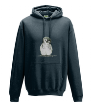 JanaRoos - Hoodie - Packshot - Hand drawn illustration - Round neck - Long sleeves - Cotton - new french navy - penguin