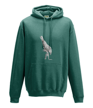 JanaRoos - Hoodie - Packshot - Hand drawn illustration - Round neck - Long sleeves - Cotton -jade - White raven - witte raaf