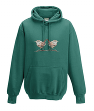 JanaRoos - T-shirts and Sweaters - Kid's Sweater - Packshot - Hand drawn illustration - Round neck - Long sleeves - Cotton - jade - appelblauw zeergroen -wren - winterkoninkje