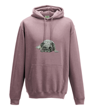 JanaRoos - Hoodie - Packshot - Hand drawn illustration - Round neck - Long sleeves - Cotton - dusty pink -pugg- mops