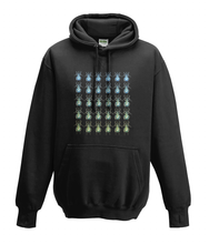 JanaRoos - Hoodies - Kids Hoodie - Packshot - Hand drawn illustration - Round neck - Long sleeves - Cotton - black - zwart - beetles - kevers