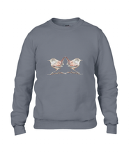 JanaRoos - T-shirts and Sweaters - Sweater - Packshot - Hand drawn illustration - Round neck - Long sleeves - Cotton - charcoal grey - grijs - wren - winterkoninkje