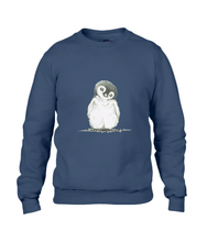 JanaRoos - T-shirts and Sweaters - Sweater - Packshot - Hand drawn illustration - Round neck - Long sleeves - Cotton - navy blue - marine blauw - pinguin - penguin