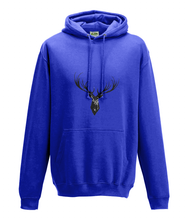 JanaRoos - Hoodie - Packshot - Hand drawn illustration - Round neck - Long sleeves - Cotton - royal blue - deer