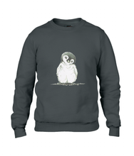 JanaRoos - T-shirts and Sweaters - Sweater - Packshot - Hand drawn illustration - Round neck - Long sleeves - Cotton - black - zwart - pinguin - penguin
