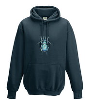JanaRoos - Hoodies - Kids Hoodie - Packshot - Hand drawn illustration - Round neck - Long sleeves - Cotton -french navy - donker blauw - beetle - kever