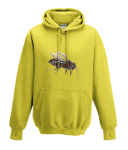 JanaRoos - Hoodies - Kids Hoodie - Packshot - Hand drawn illustration - Round neck - Long sleeves - Cotton - yellow - geel - bee - bij