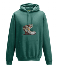 JanaRoos - Hoodie - Packshot - Hand drawn illustration - Round neck - Long sleeves - Cotton - jade - foxy - vos