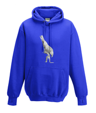 JanaRoos - T-shirts and Sweaters - Kid's Sweater - Packshot - Hand drawn illustration - Round neck - Long sleeves - Cotton - Royal blue - Blauw - white raven - witte raaf