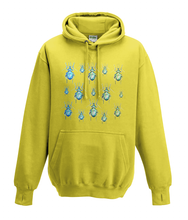 JanaRoos - Hoodies - Kids Hoodie - Packshot - Hand drawn illustration - Round neck - Long sleeves - Cotton - yellow - geel - beetles - kevers