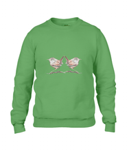 JanaRoos - T-shirts and Sweaters - Sweater - Packshot - Hand drawn illustration - Round neck - Long sleeves - Cotton -apple Green - Groen - wren - winterkoninkje