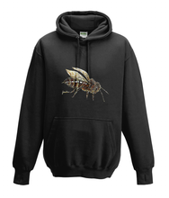 JanaRoos - Hoodies - Kids Hoodie - Packshot - Hand drawn illustration - Round neck - Long sleeves - Cotton - jet black - zwart - bee - bij