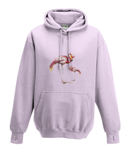 JanaRoos - Hoodies - Kids Hoodie - Packshot - Hand drawn illustration - Round neck - Long sleeves - Cotton - baby pink - baby roos - flamingo's