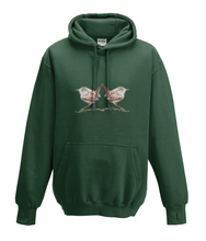 JanaRoos - T-shirts and Sweaters - Kid's Sweater - Packshot - Hand drawn illustration - Round neck - Long sleeves - Cotton -forest green - mosgroen -wren - winterkoninkje