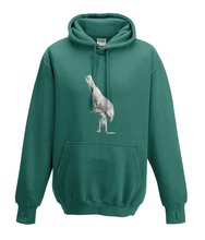 JanaRoos - T-shirts and Sweaters - Kid's Sweater - Packshot - Hand drawn illustration - Round neck - Long sleeves - Cotton - Jade - appelblauw zeegroen - white raven - witte raaf