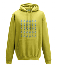 JanaRoos - Hoodie - Packshot - Hand drawn illustration - Round neck - Long sleeves - Cotton - geel yellow - beetles - kevers
