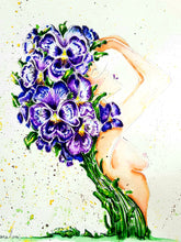 Purple Pansy - WHITE light